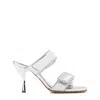 Gia Borghini Jacquemus Small Bambimou Shoulder Bag In Silver
