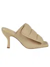 Gia Borghini Sandali Gia Donna Tessuto Beige/burro In Yellow