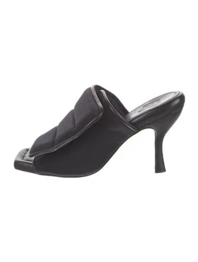 Pre-owned Gia Borghini Neoprene Slides In Black