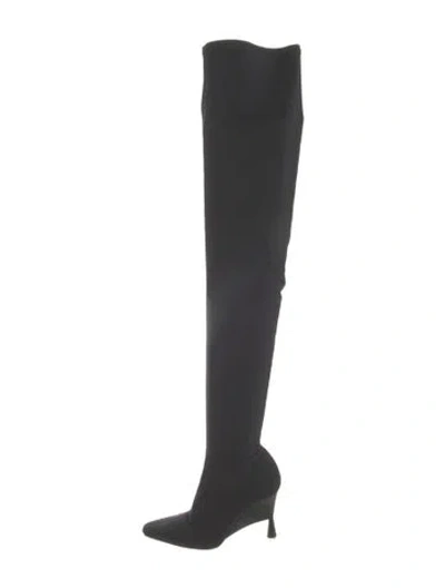 Pre-owned Gia Borghini Nylon Boots In Blue