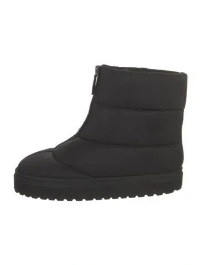 Pre-owned Gia Borghini Nylon Snow Boots In Black