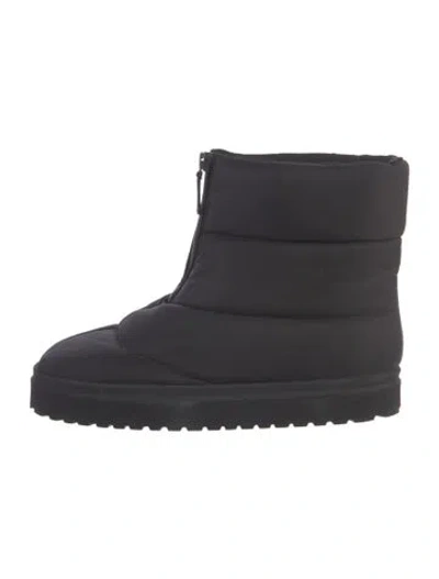 Pre-owned Gia Borghini Nylon Snow Boots In Black