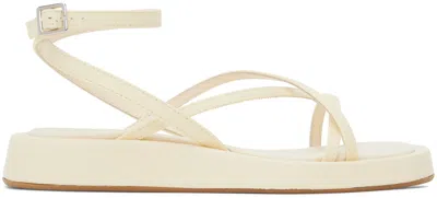Gia Borghini Off-white Rosie 16 Sandals In Cream 3000
