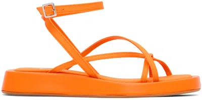 Gia Borghini Orange Rosie 16 Sandals In Orange 2280