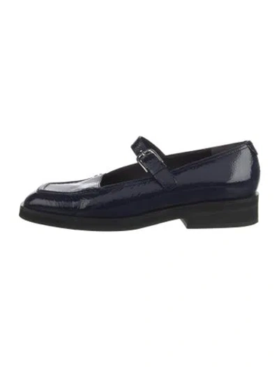 Pre-owned Gia Borghini Patent Leather Boots In Blue