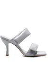 Gia Borghini Perni 03 80mm Double-strap Sandals In Gray