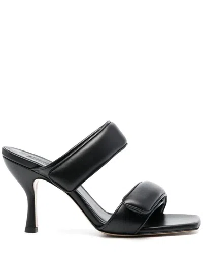 Gia Borghini Perni 03 New Leather Mules In Black