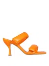 Gia Borghini Gia Couture X Pernille Teisbaek Perni 03 Leather Sandal In Orange