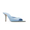 Gia Borghini Woman Sandals Light Blue Size 10 Soft Leather