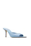 Gia Borghini Woman Sandals Light Blue Size 9 Textile Fibers In Blue