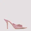 Gia Borghini X Pernille Teisbaek Perni 100mm Mules In Dark Pink