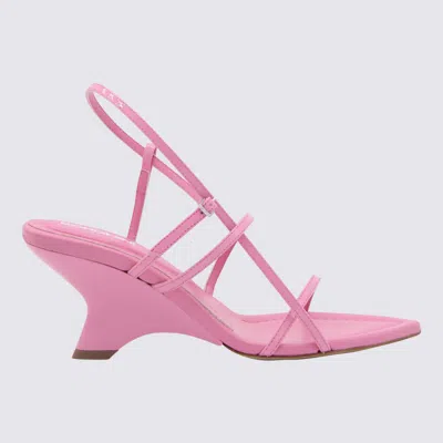 GIA BORGHINI GIA BORGHINI PINK LEATHER 26 SANDALS