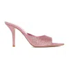 Gia Borghini Pink Stiletto Mules In Pink