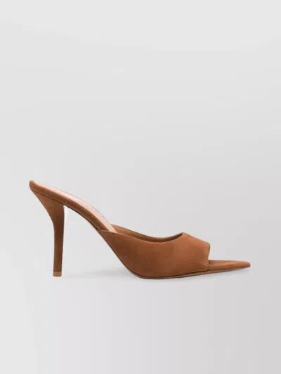 Gia Borghini Pointed Open Toe Suede Sandals