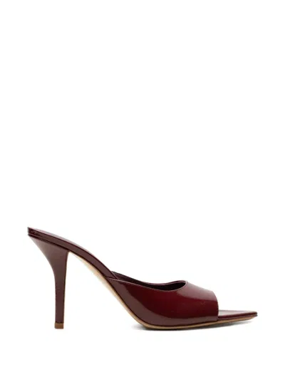 Gia Borghini Pointed-toe Sandals In Burgundy