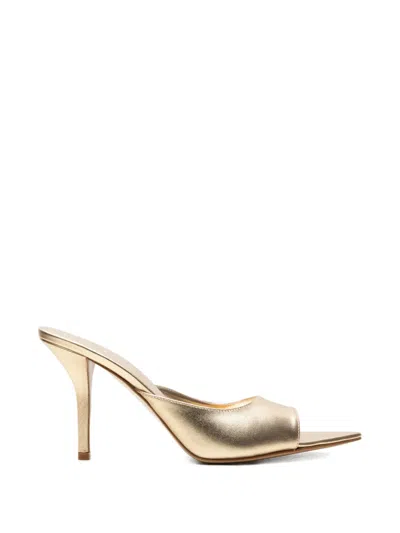 Gia Borghini Pointed-toe Sandals In Gold