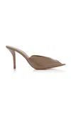 Gia Borghini Romi Leather Mules In Brown