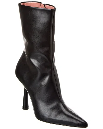 Gia Borghini Barthelise 100mm Leather Boots In Black