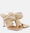 Gia Borghini Rosie 1 Satin Sandals In Cream