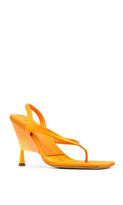 Gia Borghini Rosie 12 Satin New Sandal In Orange