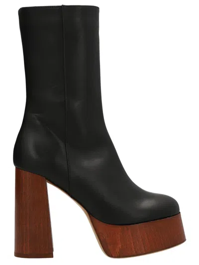 Gia Borghini 'rosie 27' Gia Borchini X Rosie Huntington Whiteley Ankle Boots In Black