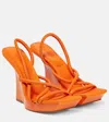 Gia Borghini Rosie 39 Leather Wedges In Orange
