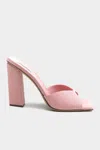 Gia Borghini Eleven Point Five Centimeter Heel Sandal With Square Toe In Pink