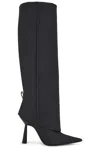 Gia Borghini 100mm Ros 31 Boots In Black