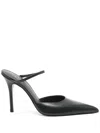Gia Borghini 100mm Point Leat Mules