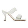 Gia Borghini Woman Sandals Ivory Size 7 Soft Leather In White