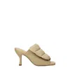Gia Borghini Sandali Gia Donna Tessuto Beige/burro