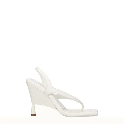 Gia Borghini Sandals Women Leather Beige/ivory In White