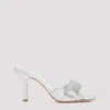 Gia Borghini Alodie 85 Glitter Mules In Metallic