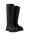 Gia Borghini Gia 19 Fabric Knee-high Boots In Black