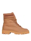 Gia Borghini Lace-up Cargo Ankle Boots In Brown