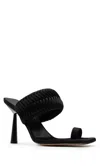 Gia Borghini 115mm Leather Heeled Sandals In Black
