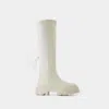 Gia Borghini Tubular Boots In White