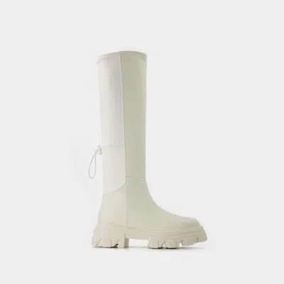 Gia Borghini Tubular Boots In White