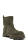 Gia Borghini Ginevra Womens Calf Suede Short Ankle Boots In Mud