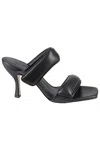 Gia Borghini Two Strap Sandals In Black