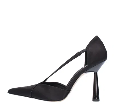 Gia Borghini With Heel Black In Nero Neri E Grigi