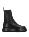 Gia Borghini Woman Ankle Boots Black Size 6 Leather In Black