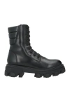 Gia Borghini Woman Ankle Boots Black Size 7.5 Leather In Black