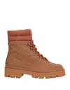 Gia Borghini Woman Ankle Boots Brown Size 8 Soft Leather In Brown