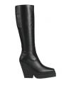 Gia Borghini Woman Knee Boots Black Size 11 Soft Leather