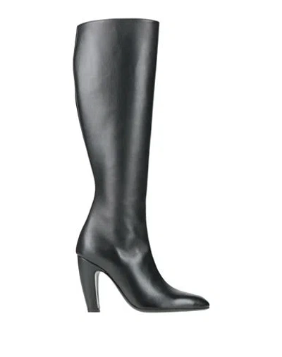 Gia Borghini Woman Boot Black Size 8 Calfskin In Multi