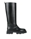 Gia Borghini X Pernille Teisbaek Tubular Combat Boot In Black