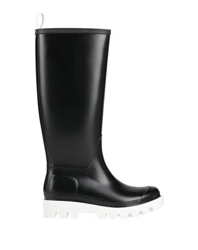 Gia Borghini Woman Boot Black Size 8 Rubber