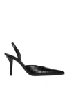 Gia Borghini Woman Pumps Black Size 6 Synthetisches Material