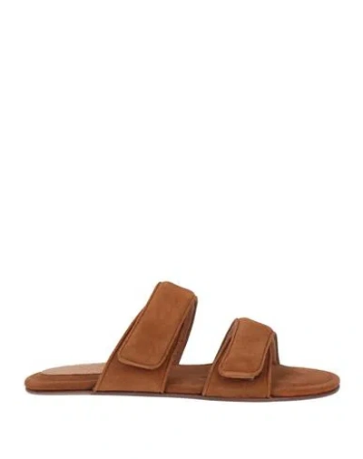 Gia Borghini Woman Sandals Light Brown Size 9 Leather In Beige